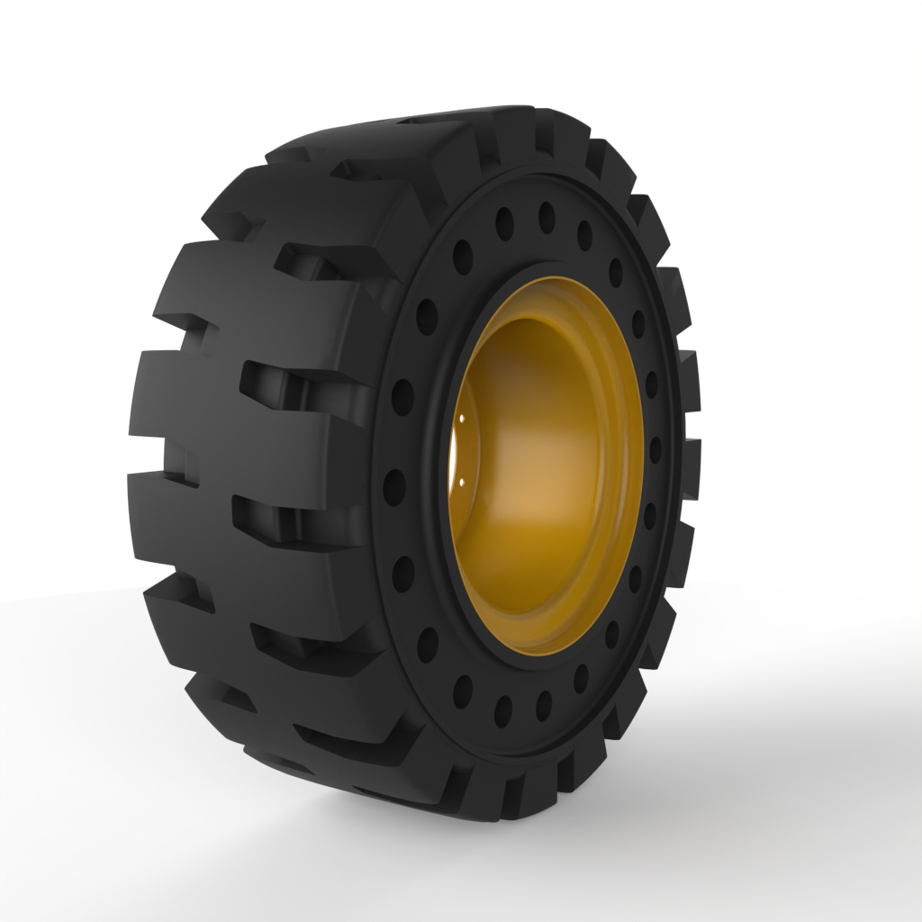 铲车实心橡胶轮胎：CS235-25