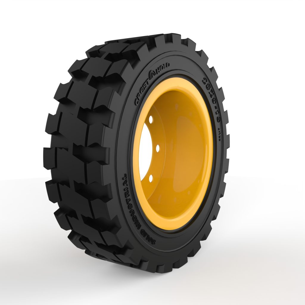 叉车实心橡胶轮胎28×9-15低热型